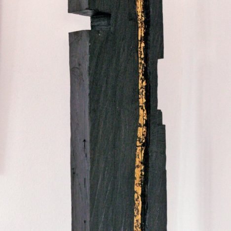 Klaus Schröder, Sculpture, No Title, 2016, Germany, Ebony Gold Leaf
