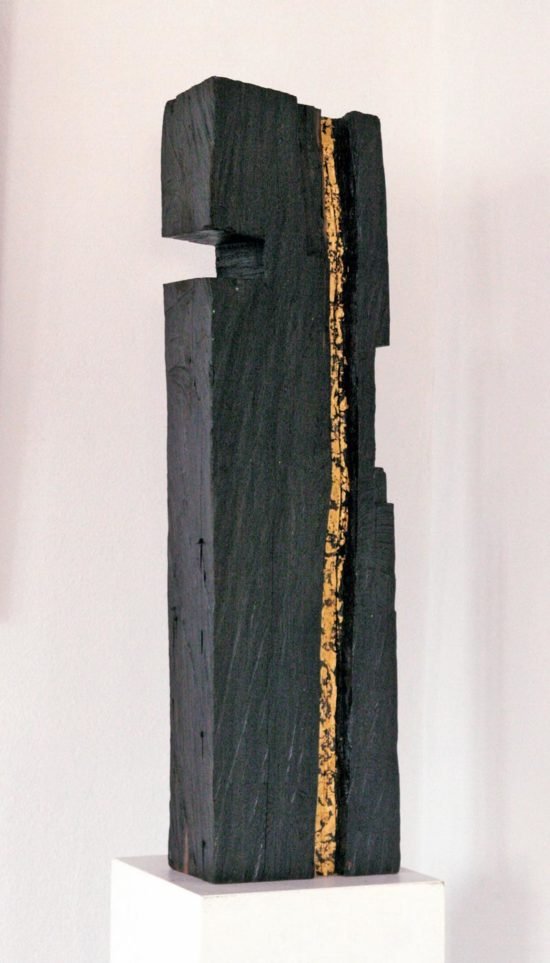 Klaus Schröder, Sculpture, No Title, 2016, Germany, Ebony Gold Leaf